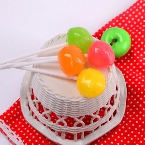 OEM 16g  Multi-Colored Fruity Flavor Ball Shape Lollipop