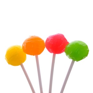 OEM 16g  Multi-Colored Fruity Flavor Ball Shape Lollipop