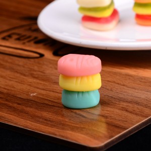 Wholesale Bulk Halal Hamburger Shape Sweet Jelly Burger Gummy Candy