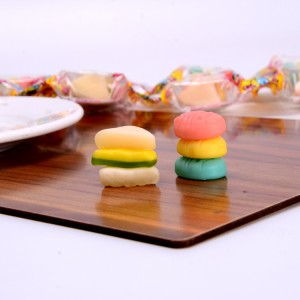 Wholesale Bulk Halal Hamburger Shape Sweet Jelly Burger Gummy Candy