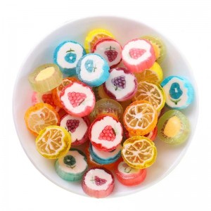 2g Small Fruit Slice Candy Cute and Creative Fruit Sliced Lollipop Hard Candies For Wholesale