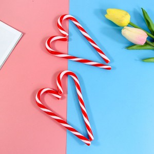 10g Christmas Candy Cane custom gift box packing fruity flavor candy canes cheap price high quality halal rainbow fruit flavor candy cane lollipop manufacturer