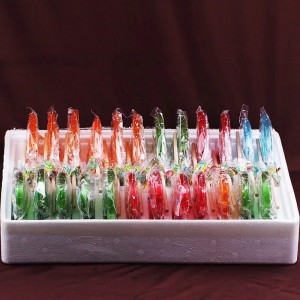 80G big crystal lolly pop flat lollipop