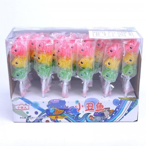 Fruity Fish Shape Halal Hard Lollipops