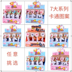 pattern decoration and hard texture picture photos lollipop wholesale halal long stick fruit flavor picture decoration lollipop sweets hard candy factory