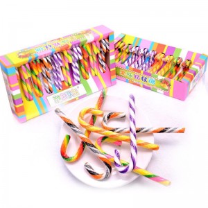 custom gift box packing fruity flavor candy canes