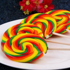 Sugar Boiled Confectionery Handmade corlorful lollipop