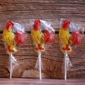 animal shape chicken cock lollipop