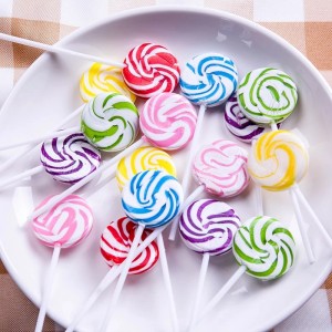 17g Handmade Colorful Rainbow Lollipop