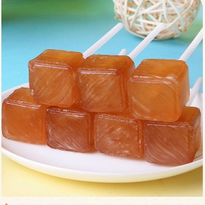 15g Cube Shape lollipop Halal hand made mint flavor cube dice lollipop hard candy manufacturer