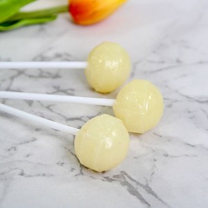 17g Ball Shape Yogurt Flavor lollipop Halal Custom round ball shape Lollipop supplier factory price