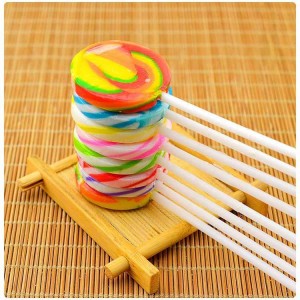 17g Handmade Colorful Rainbow Lollipop