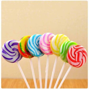 17g Handmade Colorful Rainbow Lollipop