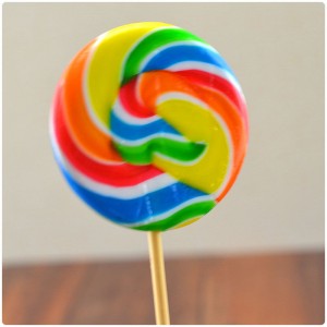 30g Round Shape Handmade Crystal rainbow colorful lollipop rotating colorful big rainbow lollipop candy candy lollipop