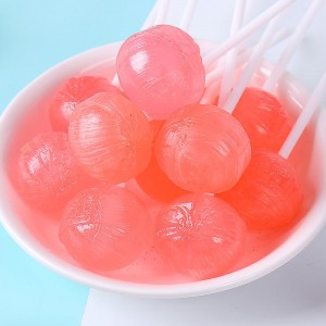 OEM 17g Multi-Colored Fruity Flavor Ball Shape Lollipop